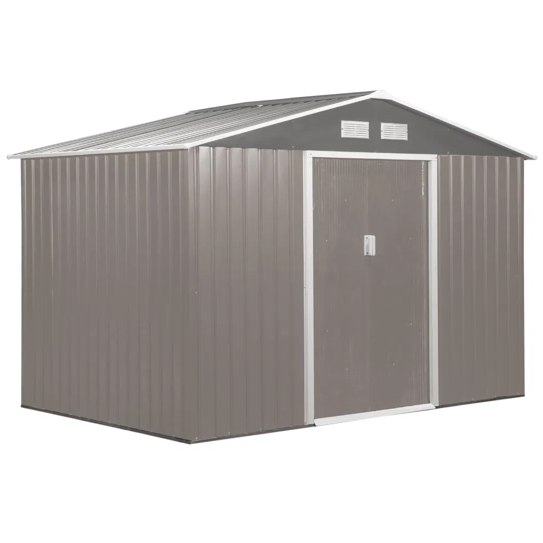 Prefabricated Outdoor Metal Light Steel Garden Shed Easy Assemble Tool Shed