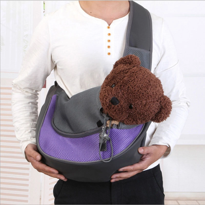Cat and Dog Travel Portable Messenger Shoulder Bag Breathable Mesh Pet Backpack