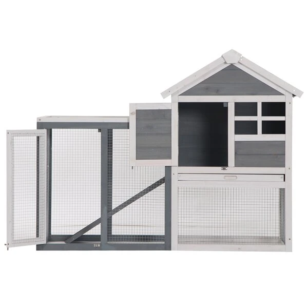 Aayush Wooden Hutch with Ramp Rabbit Small Animal Hutch