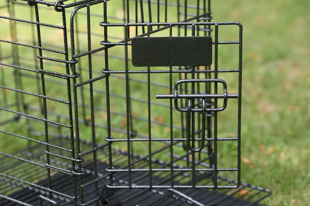 Dwb10001 Wire Pet Cages House for Dogs and Cats Foldable Iron Carriers Animal Cage Crate Boarding Kennels Collapsible Places