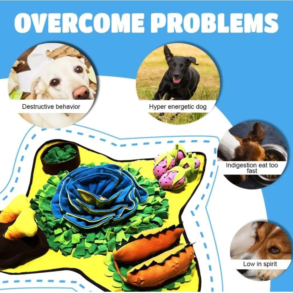 DIY Snuffle Mat Pet Dog Feeding Mat Encourages Natural Foraging Skills