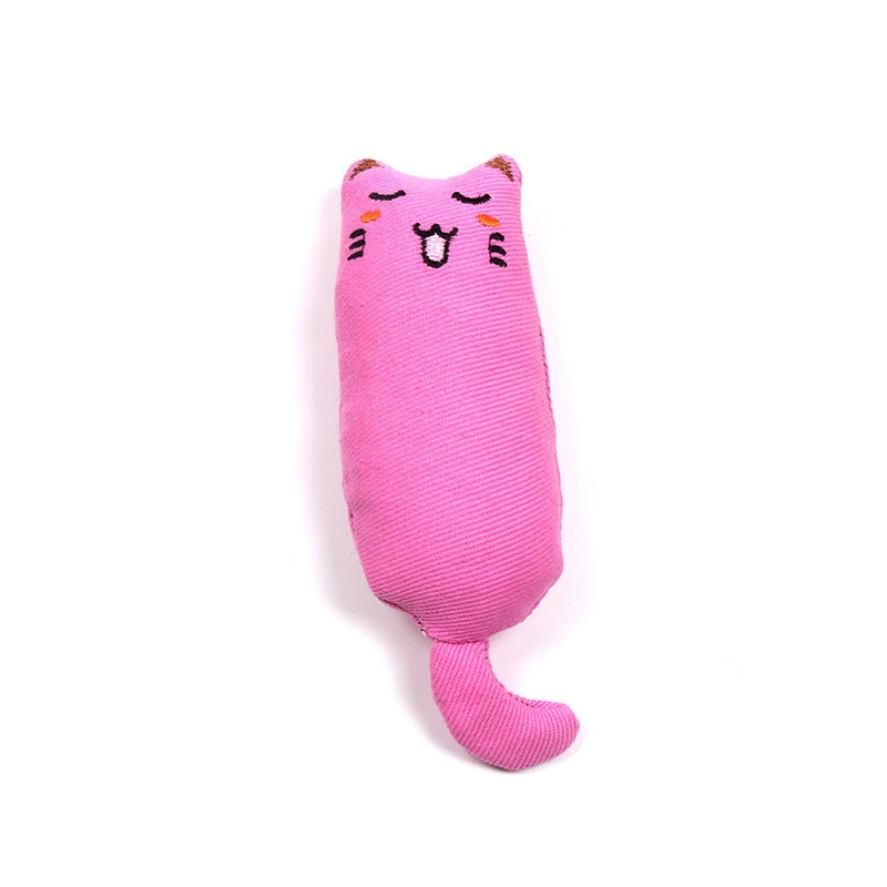 Cat Grinding Catnip Toys Funny Interactive Plush Cat Pet Kitten Chewing Toy Claws Thumb Bite Mint for Cats Teeth Toys