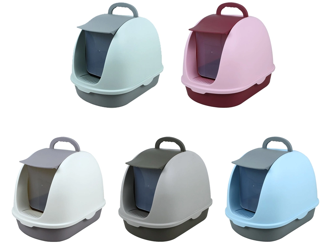 Semi-Closed Plastic Eco-Friendly Waterproof Cat Litter Box