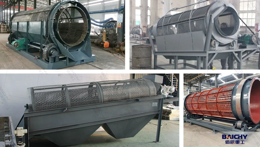 Municipal Waste Recycling Plant Compost Sieve Trommel Screen Machine Price List