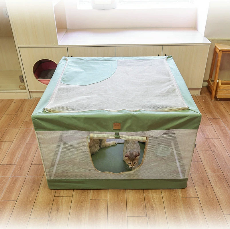 Foldable Portable Pet Enclosure Exercise for Large Dogs and Small Puppies Indoor, Outdoor Use Wbb19309