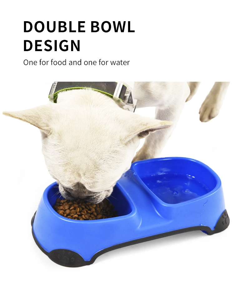 Non-Slip Double Pet Bowl Dog Food Water Bowl