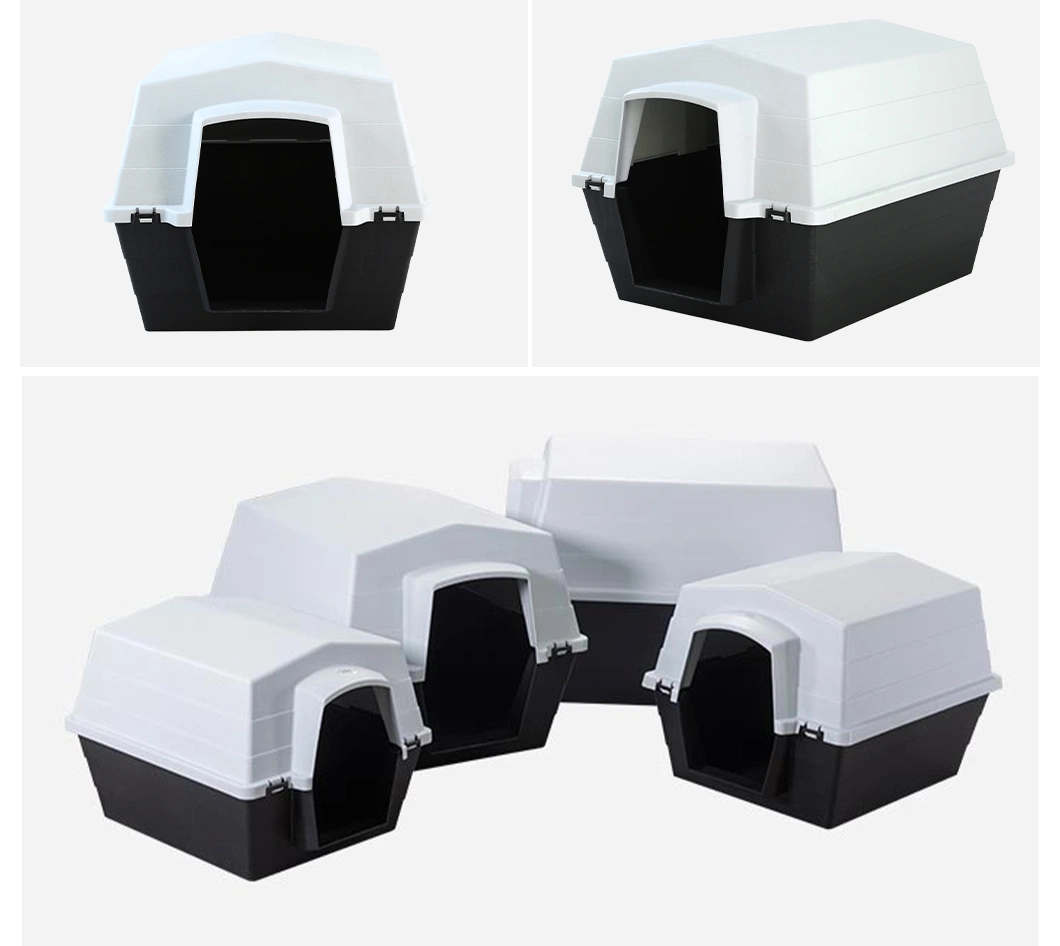 Sun Protection Easy Assembly Pet Shelter Lightweight and Portable Breathable Cat House Home Furniture Rainproof Large Plastic Dog Kennel
