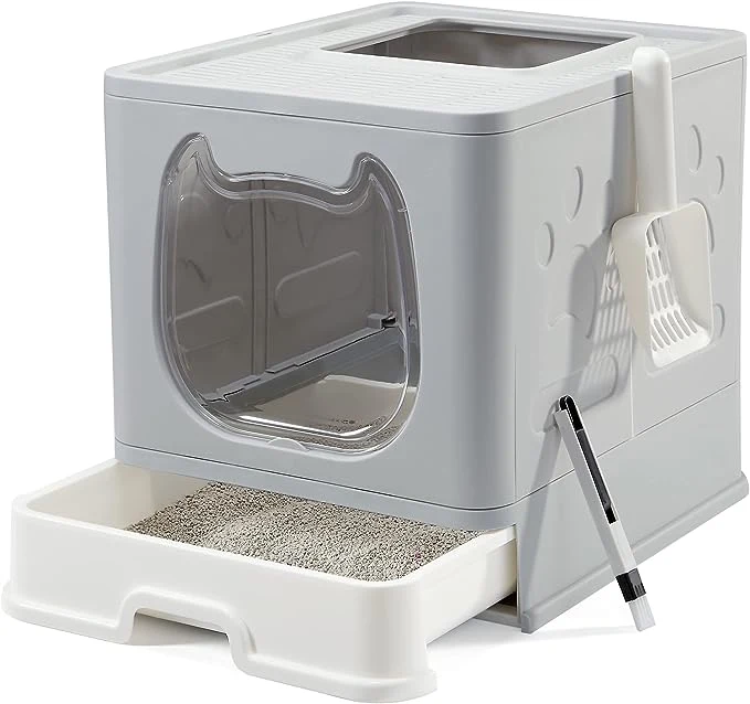 Portable Cover Self Cleaner Cat Litter Box Small Medium Cats Top Entry Kitten Litter Potty