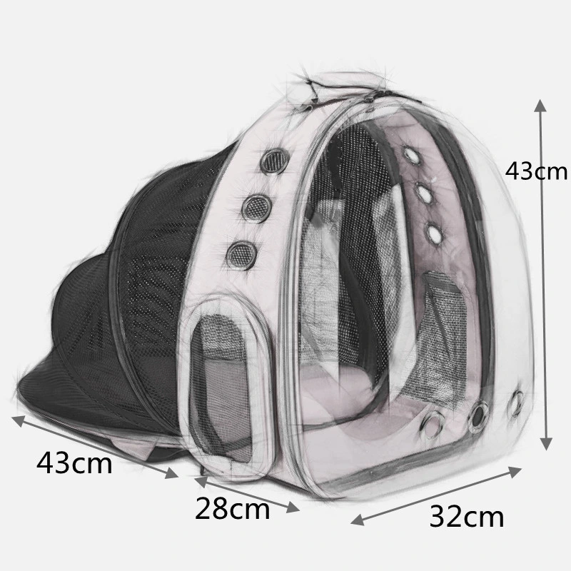 Cat Carrier Backpack Expandable Space Capsule Carrying Backpack for Travel Transport Outdoor Wbb18618