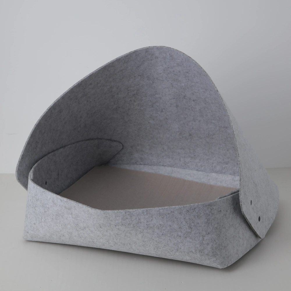 Non Woven Fabric Felt Comfy Winter Indoor Calming Cat Bed Pet Indoor Cat Enclosures