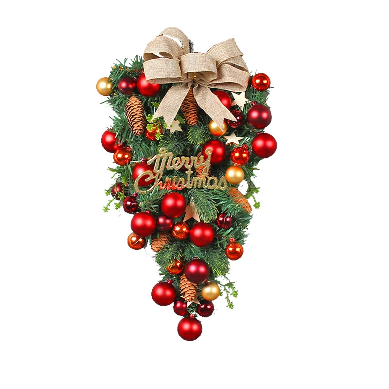 New Year Christmas Balls Artificial Garlands Wreaths Outdoor Decoration Christmas Party Ornaments