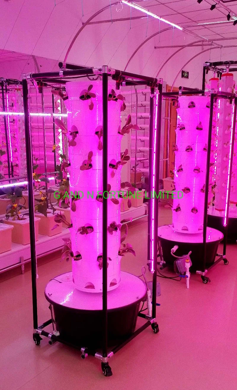 Indoor Soilless Cultivation Vertical Grow Tower Hydroponic Growing System