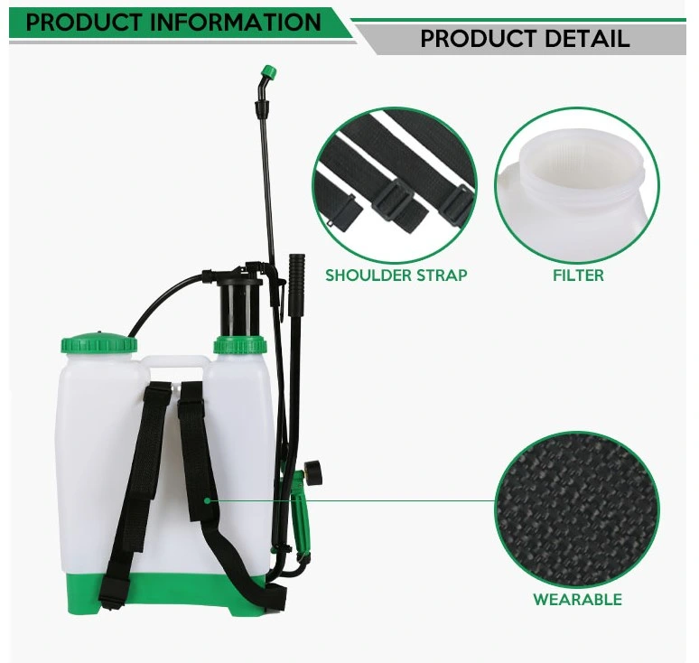 Rainmaker 16 Liters Pesticide Spray Machine Backpack Manual Garden Sprayer