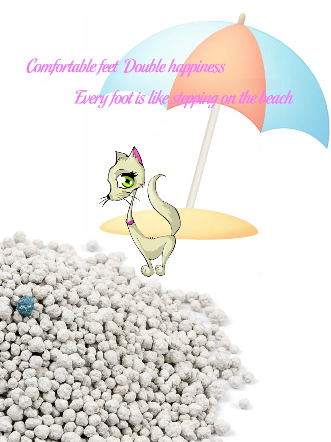 Pet Cat Litter with Easy Scoop and Hard Clump