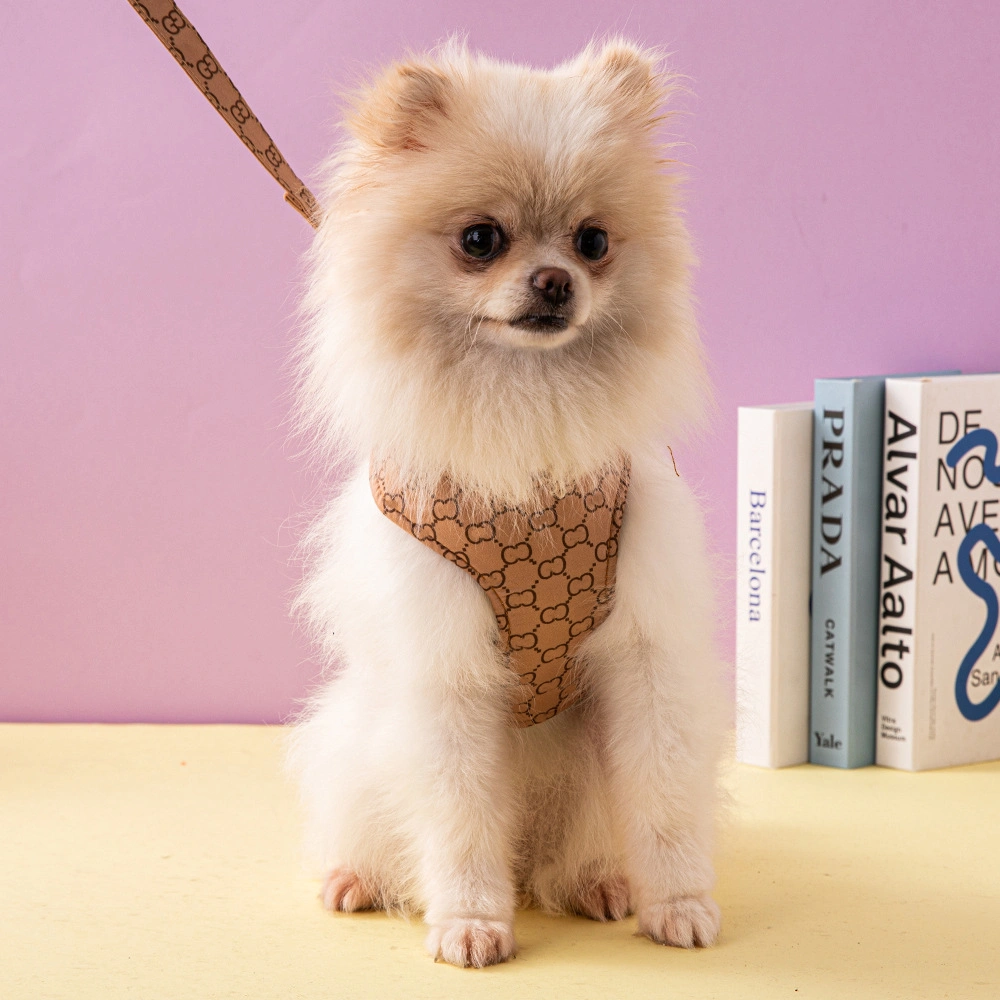 Puppy Dog Breathable Cat Undershirt Pet Harness Dog Leash Pet Collar