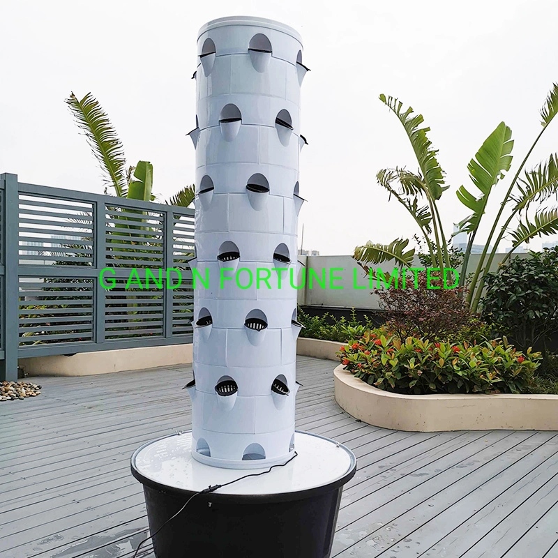 Indoor Soilless Cultivation Vertical Grow Tower Hydroponic Growing System