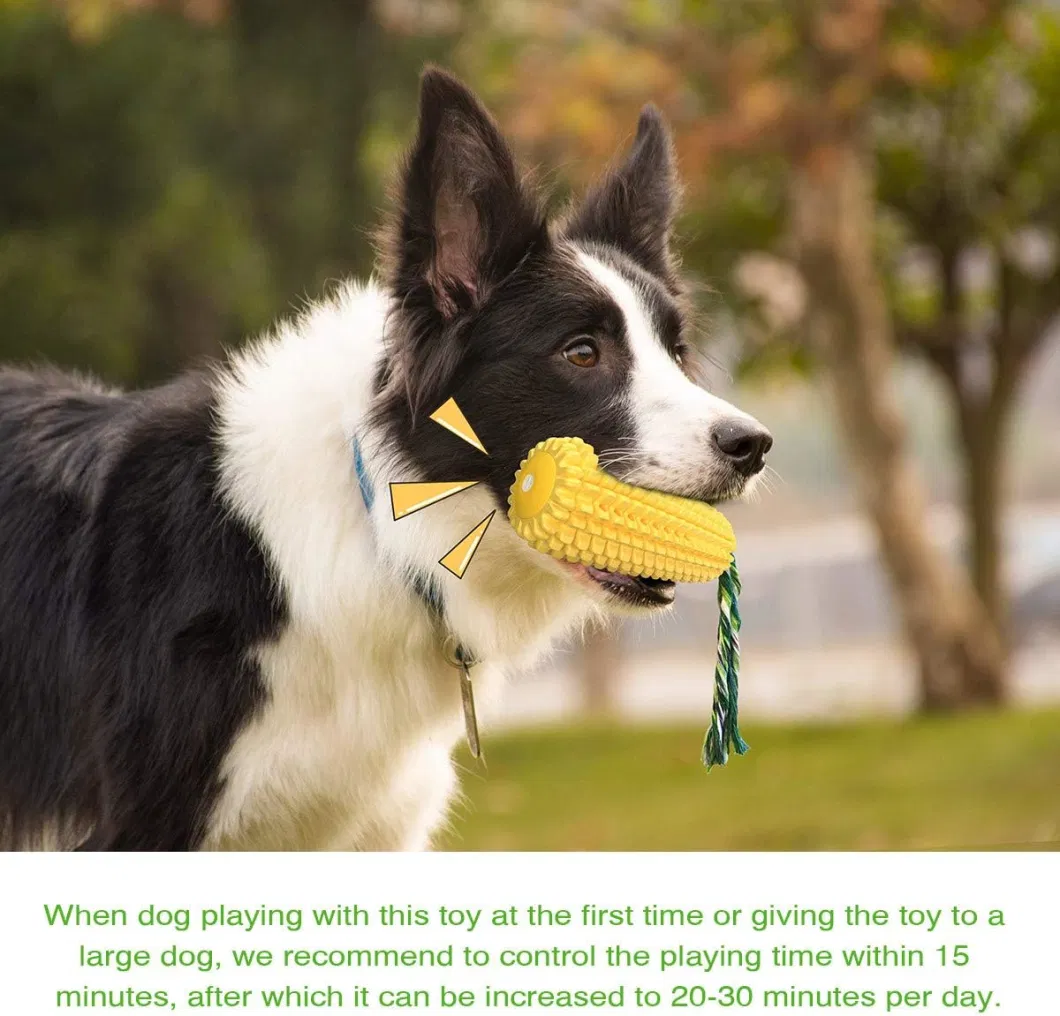 Dog Chew Toys for Overbearing Chew Toys Sturdy Squeaky Corn on The COB Interactive Dog Toys