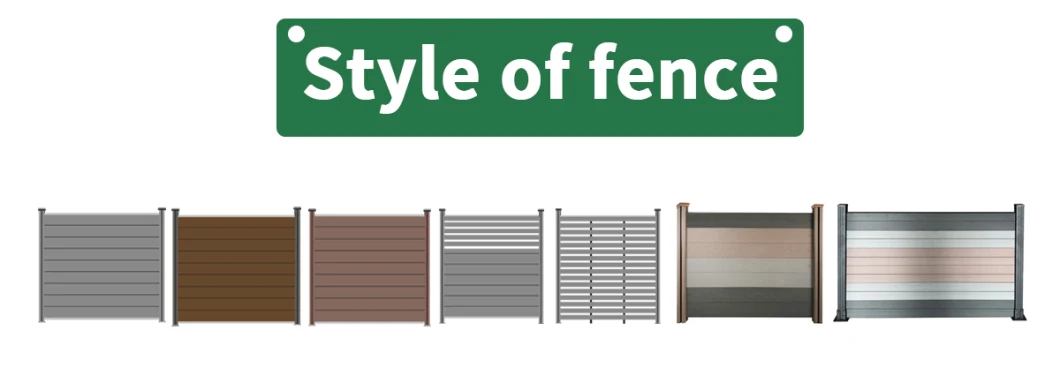 Own Brand WPC Panels Composting Wood Fence Privacy Design