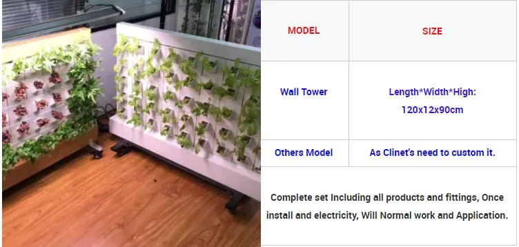 Commercial Aeroponic Grow Wall Nft Garden Vertical Hydroponic Indoor Plant Wall System