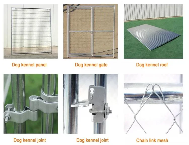 Portable Custom Heavy Duty Galvanized Steel Welded Wire XXL Dog Yard Cages and Kennels