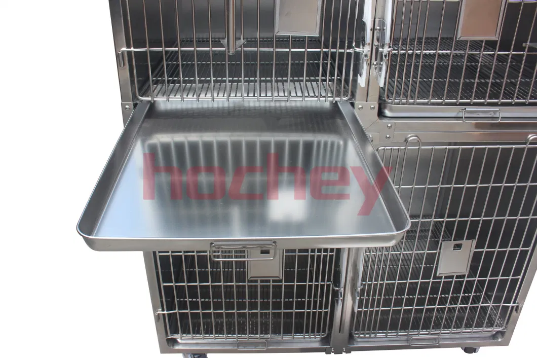 Mt Medical Low Price High Quality Wholesale Multiple Sizes Kennel Metal Foldable Stainless Steel Pet Dog Cat Cage for Large Dog