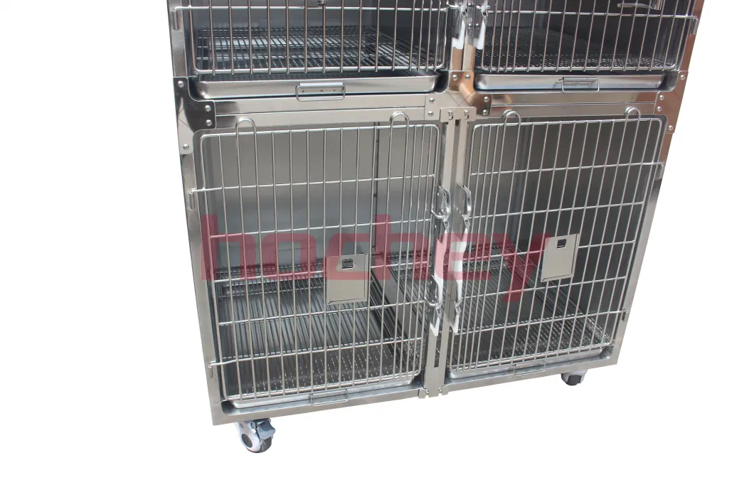 Mt Medical Low Price High Quality Wholesale Multiple Sizes Kennel Metal Foldable Stainless Steel Pet Dog Cat Cage for Large Dog