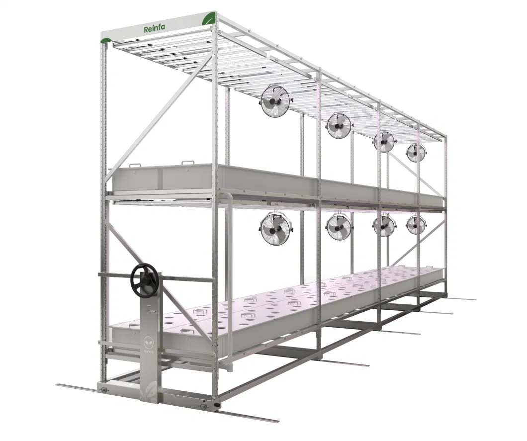 Vertical Farm Rack System Aeroponic Cultivation No Soil Less Water Indoor Smart Farm