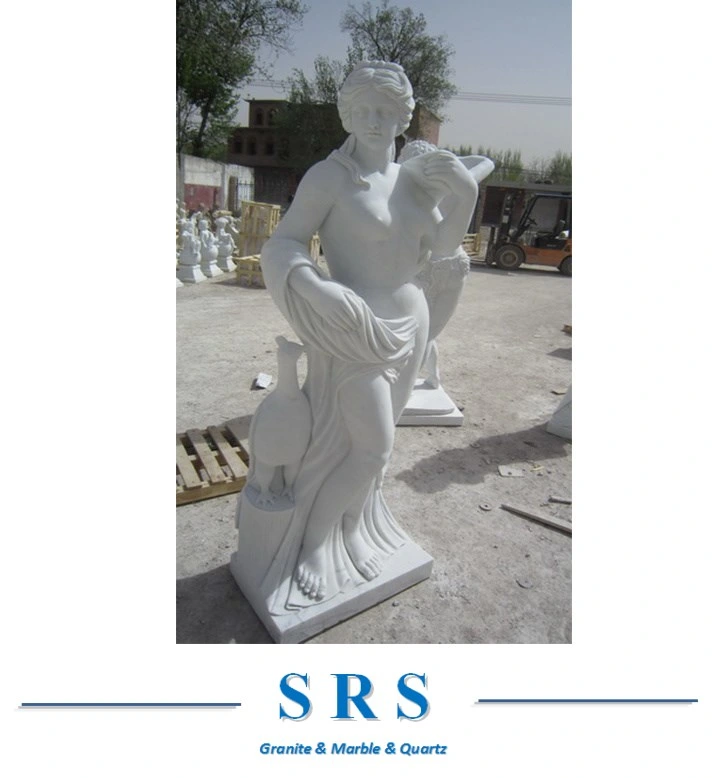 European Style Marble Stone Hand-Made Figure Sculpture Statue for Outdoor Indoor Garden Decoration