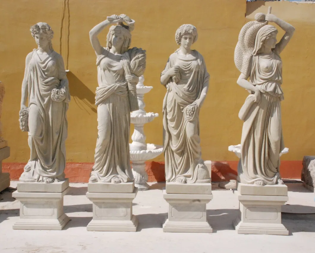 Outdoor Decoration Four Women Statue Marble Sculpture Statue (SYMS-1052)