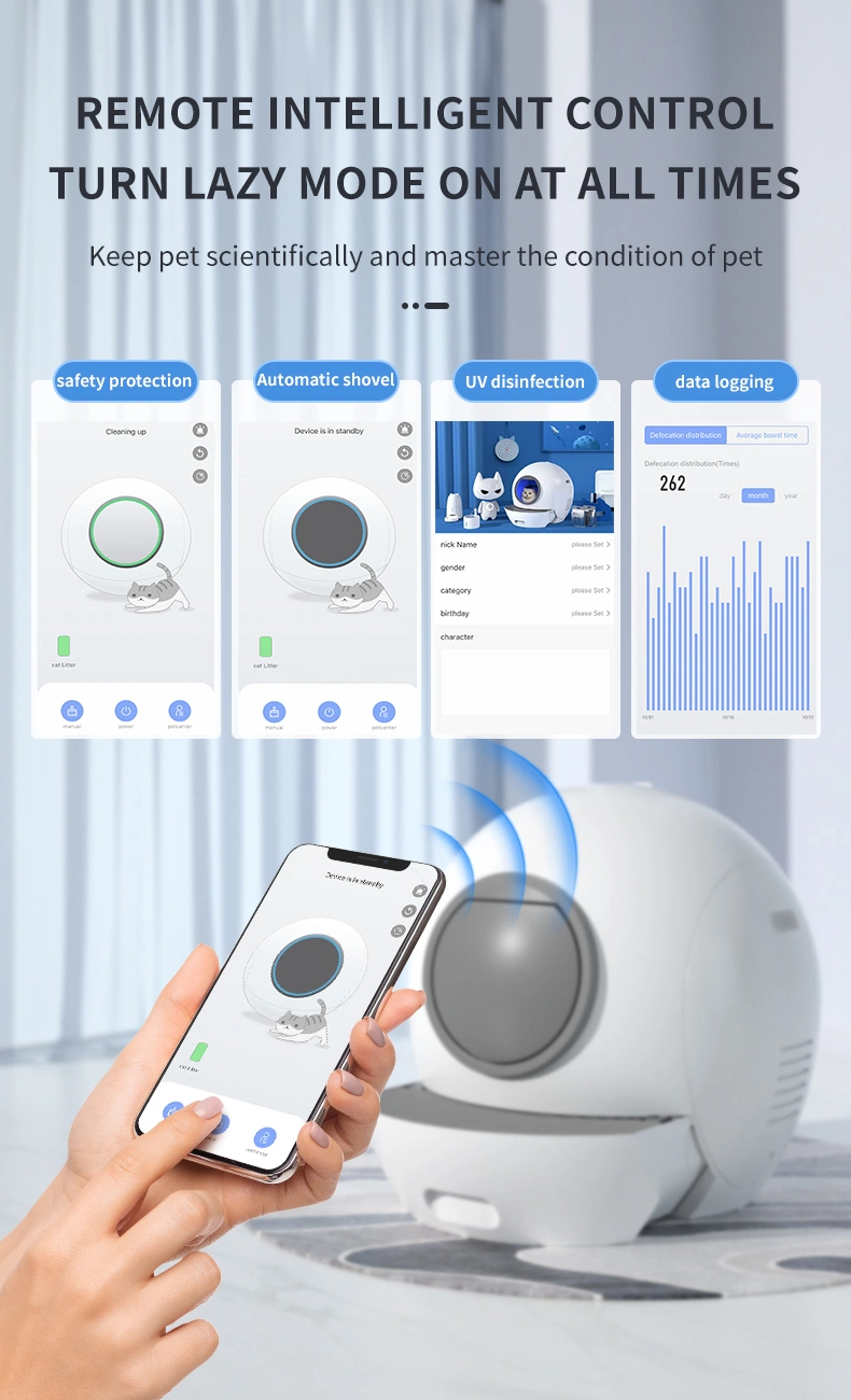 Automatic Self-Cleaning Cat Litter Box with APP Control