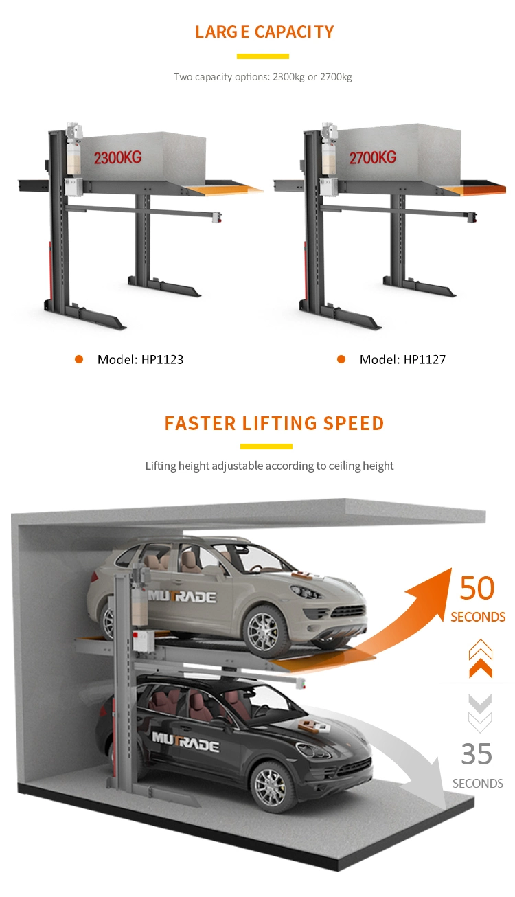 Outdoor Hydraulic Driven Vertical Lifting Car Parking Equipment