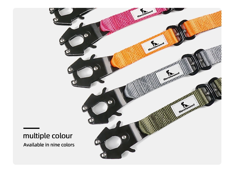 Petisland Wholesale Pet Accessories Customized Colors Durable Nylon Dog Leads Soft Frog Clip Dog Leash