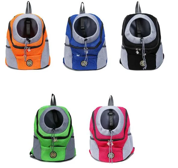 Outdoor Pet Dog Carrier Bag Pet Dog Front Bag New out Double Shoulder Portable Travel Backpack Mesh Backpack Head