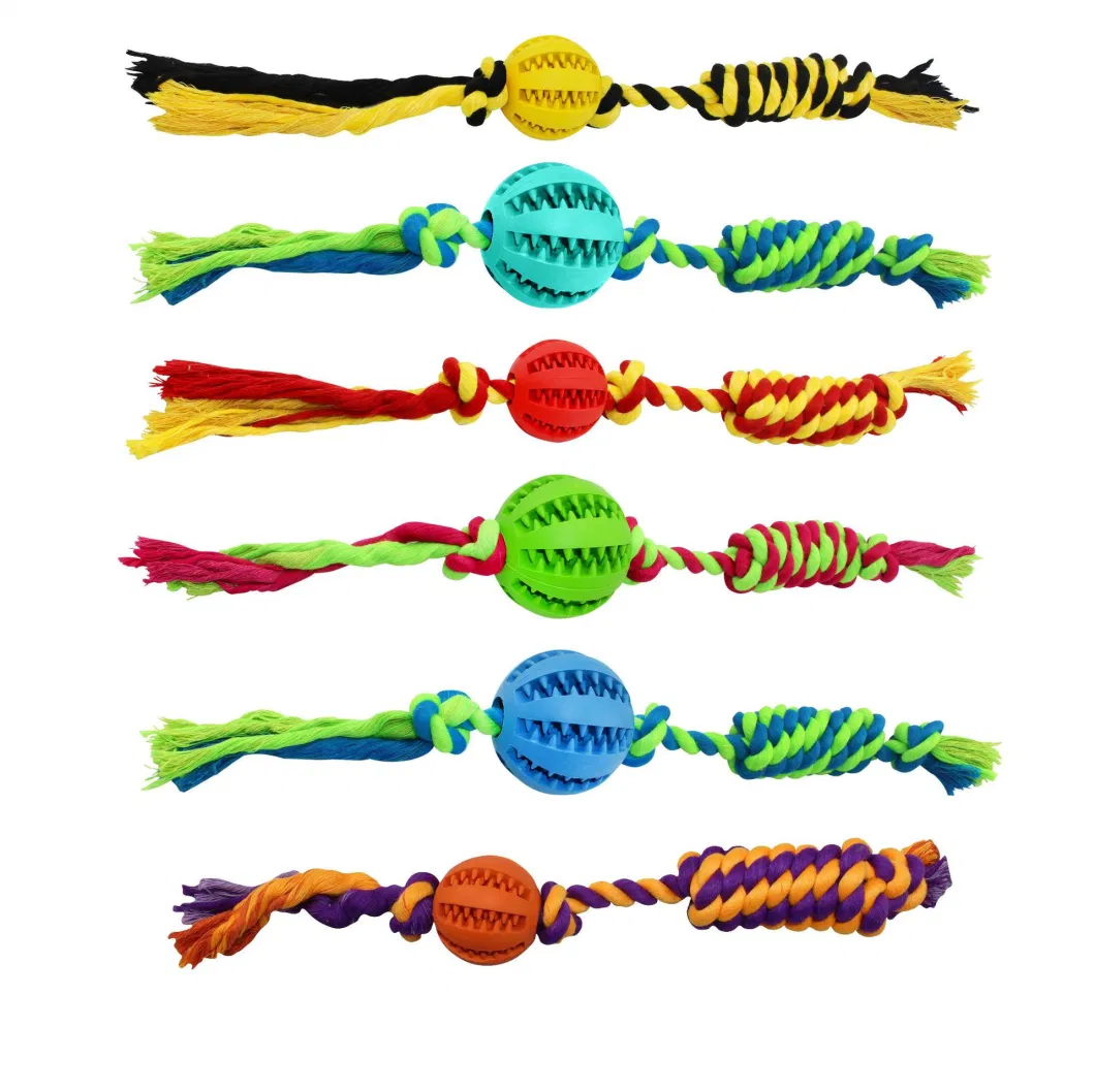New Indestructible Interactive Dog Toys Grinding Teeth Cleaning Pet Squeak Chew Toys