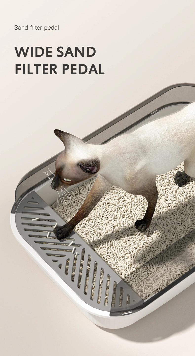 Portable Pet Litter Tray Foldable Cat Litter Box