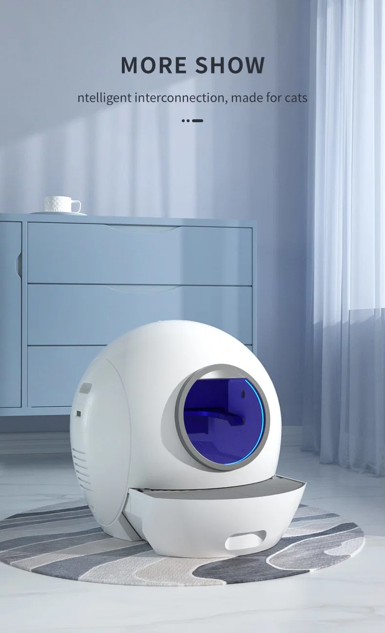 China Supplier Smart Cat Litter Box Automatic Cat Toilet with Scoop