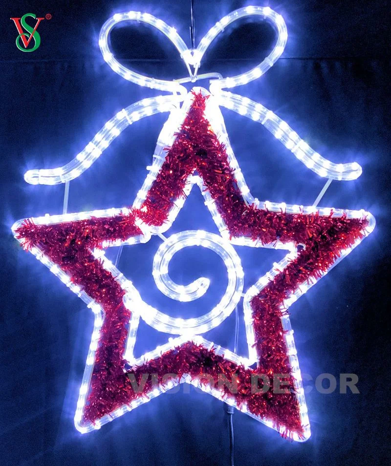 Outdoor Christmas 2D LED Ball Motif Light Holiday Illuminated Hanging Ornaments