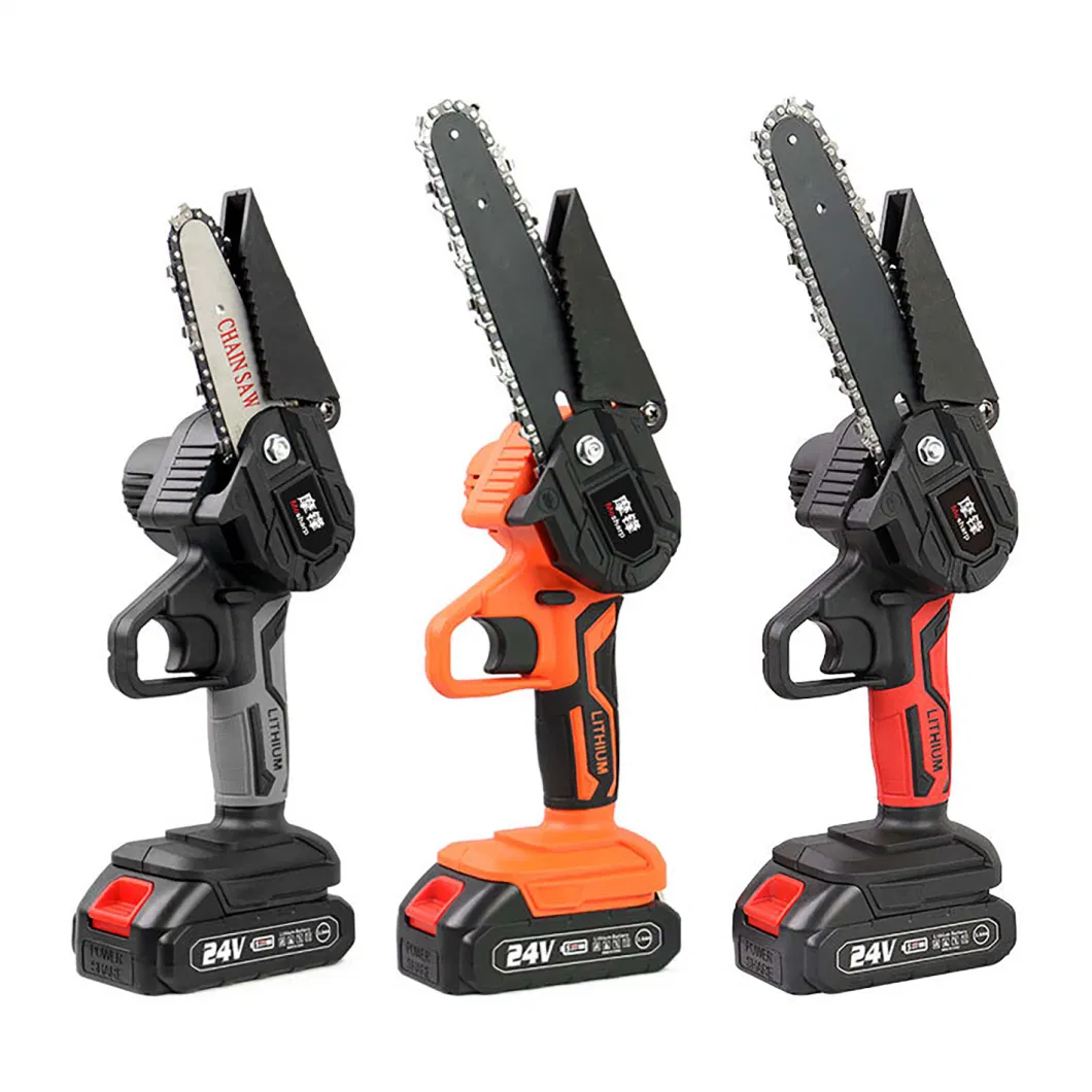 6 Inch Cordless Powered with 24V 10000mAh Rechargeable Battery Mini Chainsaw