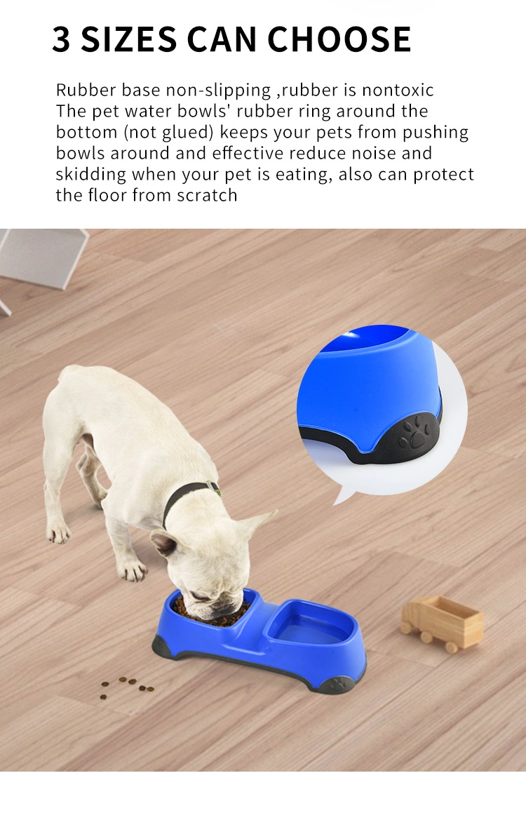 Non-Slip Double Pet Bowl Dog Food Water Bowl