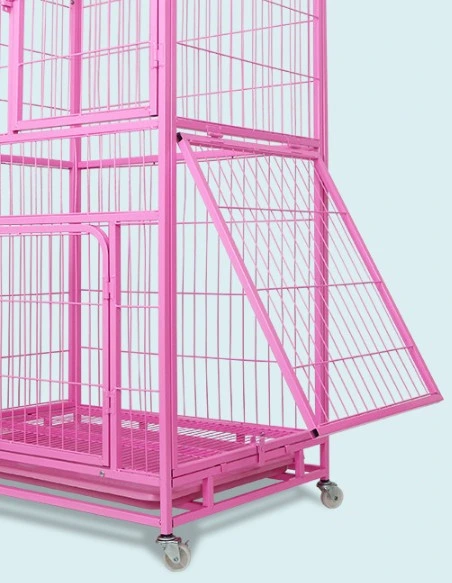 Wholesale 4 Floors Cat Dog Portable Iron Mesh Pet Animal Cages