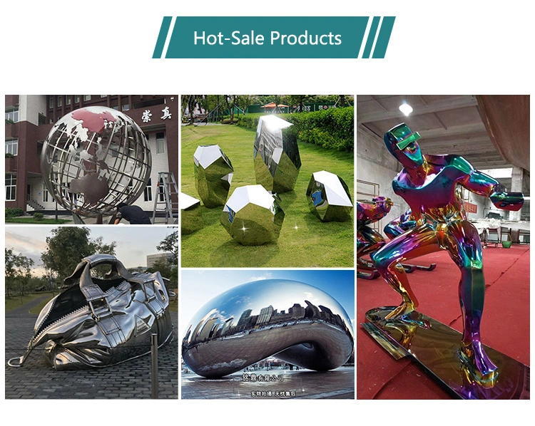 Custom Size Stainless Steel Art Sculptures Modern Metal Garden Ornaments for Decoration