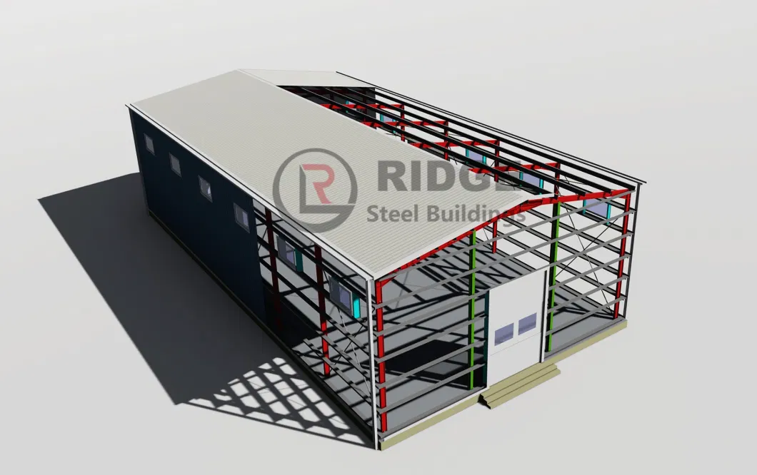 Large Span Steel Structure System Space Frame Bin Coal Storage Shed Yard