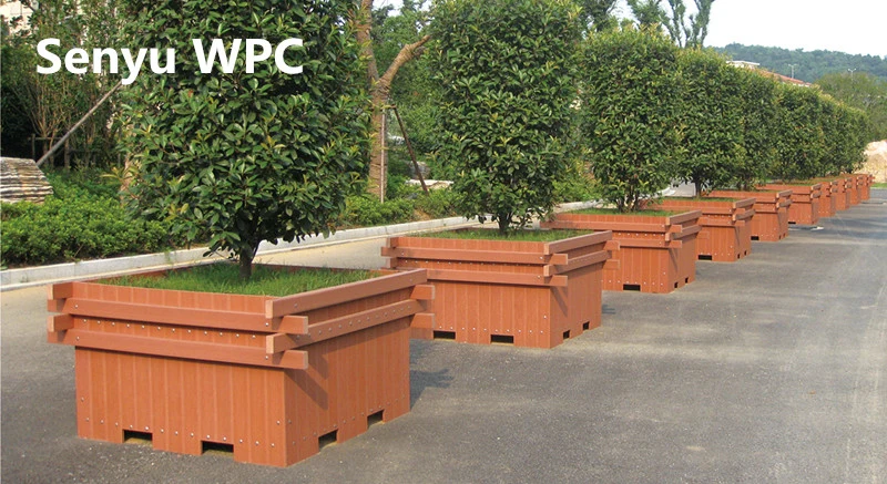 Non-Polluting WPC Garden Flower Pot Garden Planter