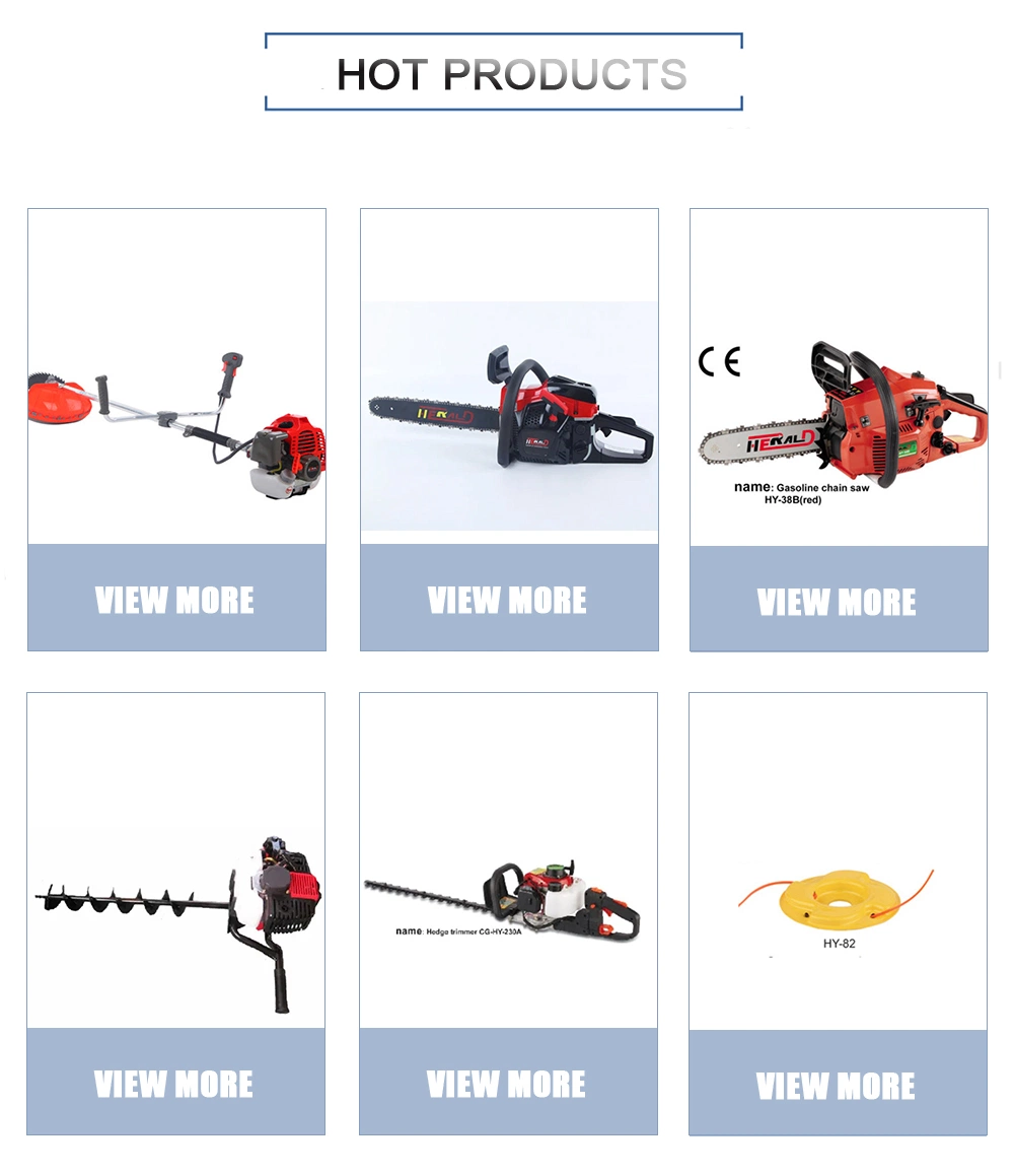 Grass Trimmer 43cc 1e40f-5 Engine Brush Cutter with Pole Saw Hedge Trimmer Head Multi Tool Brush Cutter 4 in 1