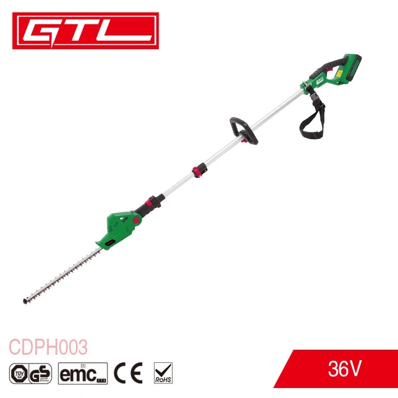 36V Li-ion Battery Cordless Pole Hedge Trimmer with Rotated Head (CDPH003)