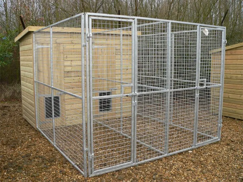 High Quality Heated Stainless Steel Dog Kennel and Run Cheap with Glass Door Suppliers