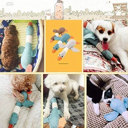 Sturdy Pet Accessories Durable Squeak Sturdy Plush Dog Chew Toys Stuffed Birds Animals