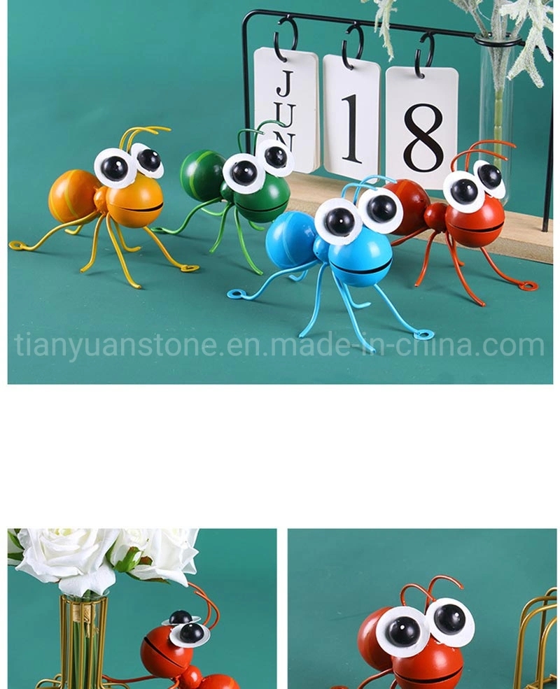 Metal Ant Art Wall Decor Sculptures Garden Animals Ornaments for Home