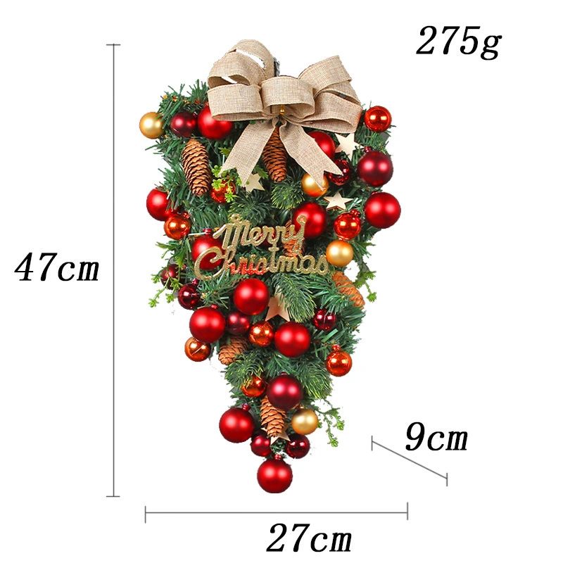 New Year Christmas Balls Artificial Garlands Wreaths Outdoor Decoration Christmas Party Ornaments