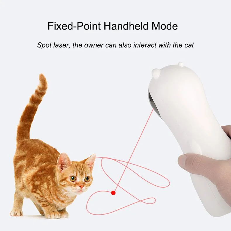 Interactive Pet Toy Automatic Cat Laser Toy Smart Rotating Laser Teasing Cat Toy